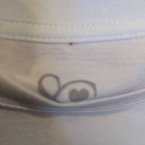 Sabrina Graphic White and Pink Tee - Picture 4 of 7